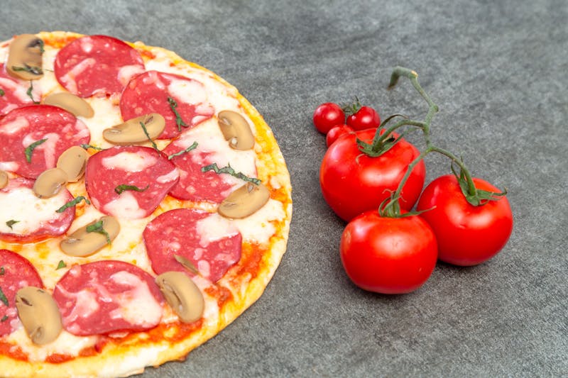 Truffle Mushroom Gourmet Pizza with wild mushrooms